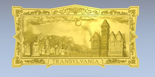 Free 3D Panel Photo Transylvania cemetery STL 1379