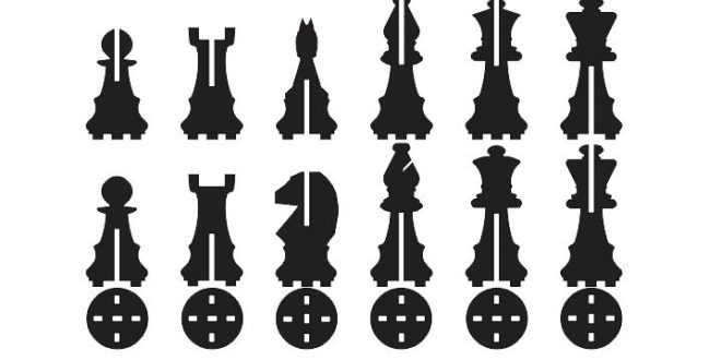 Free 2D DXF Laser Cut Chess Set