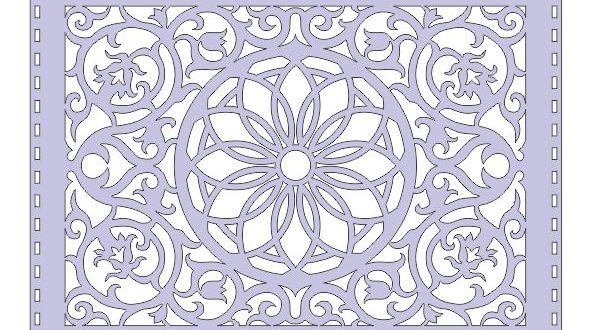Free ornament panel vector 2D Cnc Cut Room