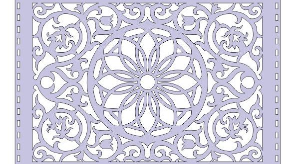 Free ornament panel vector 2D Cnc Cut Room