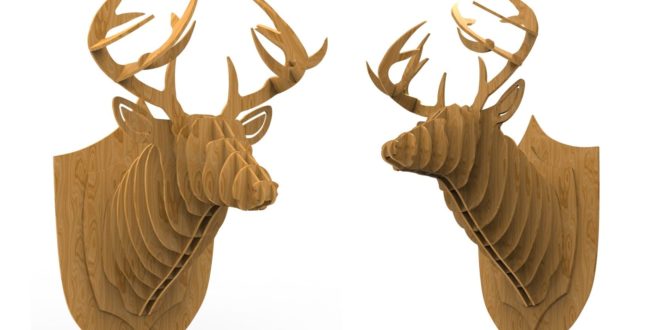 Cnc Vector to Cut Deer head wall decoration