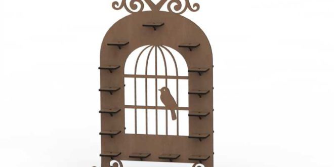 Laser Cut Stand Cage Candy Decor 3mm + 6mm