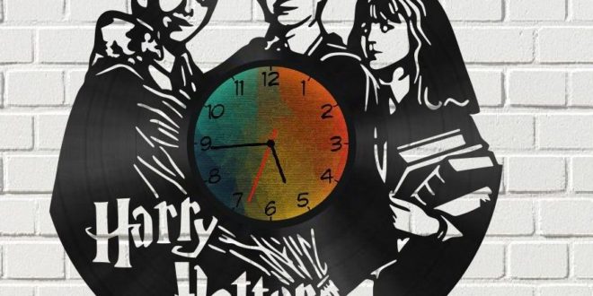 Laser Cut Vinyl Harry Potter Wall Clock Decor