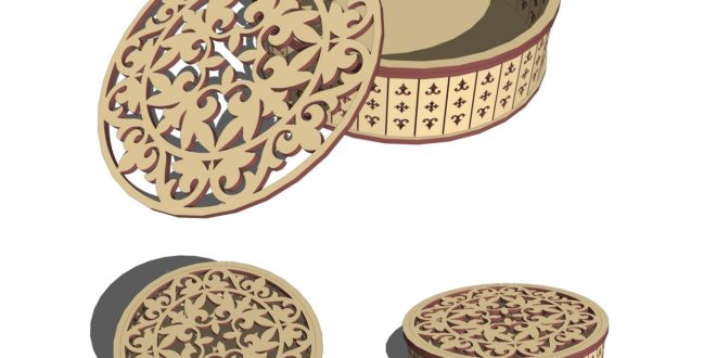 Laser Cut Round box Ø200mm plate thickness 3 or 4mm