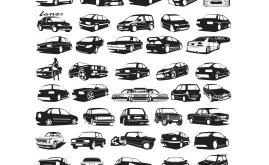 Free CDR Pack Cars Vectors Laser Engraving