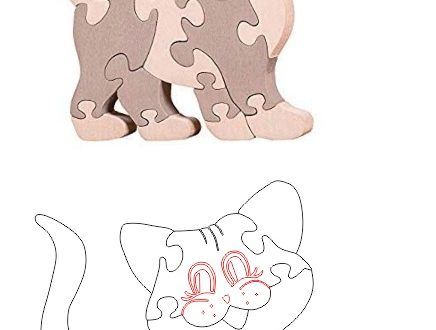 Kitten Cat Puzzle Toy Kids Cnc Vector Cut