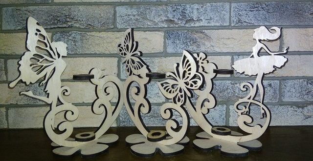 Free download laser cut flower stand file