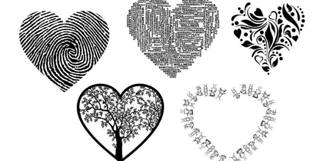 Free CDR Vector Hearts Laser Engraving