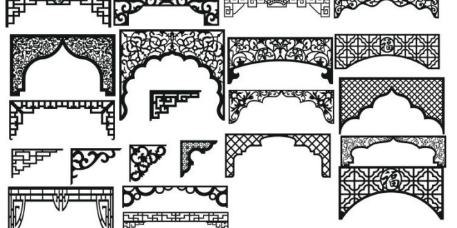 Pack Vectors Cnc Cut Decor Curtains DXF