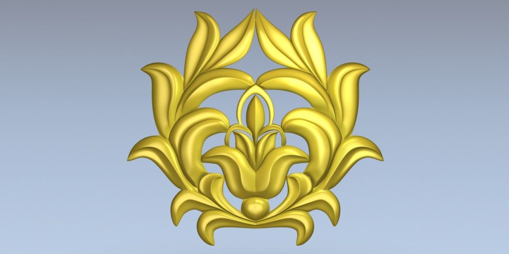 Download Leaf floral elements decor cnc file 3d stl 1416 - DXF ...