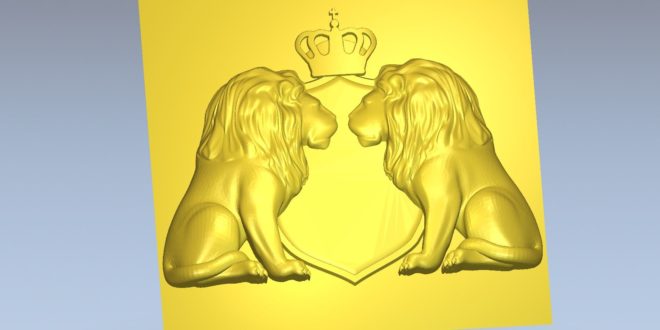 Free lion files 3d model panel stl 1440