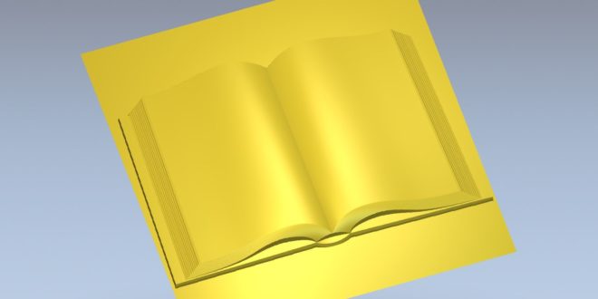 Book 3d model file stl cnc router 3d print relief 1447