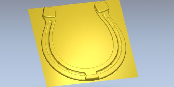 3d model horseshoe relief stl 1469