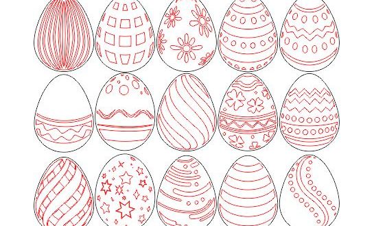 Free easter eggs cutting and laser engraving