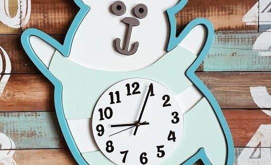 Free download bear clock kids type3 rdworks cdr