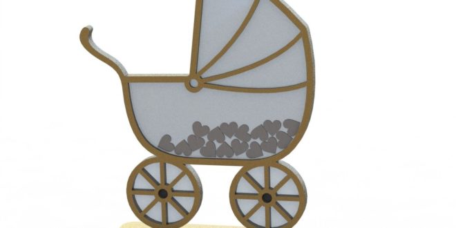 Stroller + acrylic decor