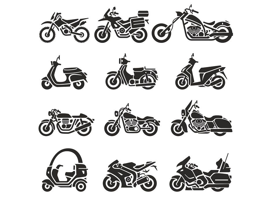Download Free Moto Silhouettes Motorcycle Motorbike Dxf Downloads Files For Laser Cutting And Cnc Router Artcam Dxf Vectric Aspire Vcarve Mdf Crafts Woodworking SVG Cut Files