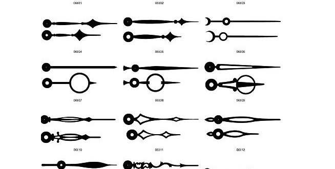 Free cdr cut cnc file watch clock hands pointers