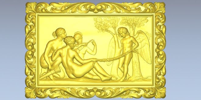 Frame picture 3d relief model religious 1486