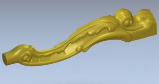 Cnc 4 axis file table leg stl 3d model 1489