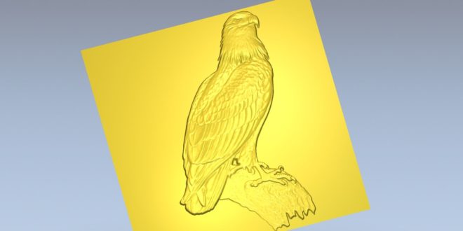Free 3d eagle cnc model relief 1494