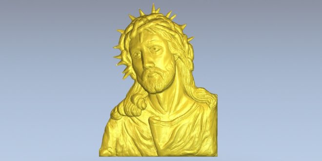 Christ 3d model relief download 1499