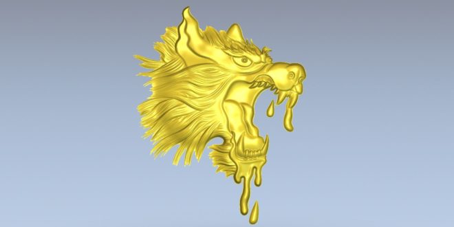 Free dragon stl download relief 1507