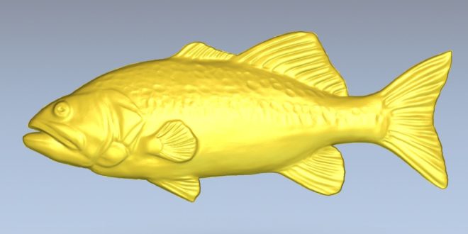 Free fish relief download stl model cnc file 1508