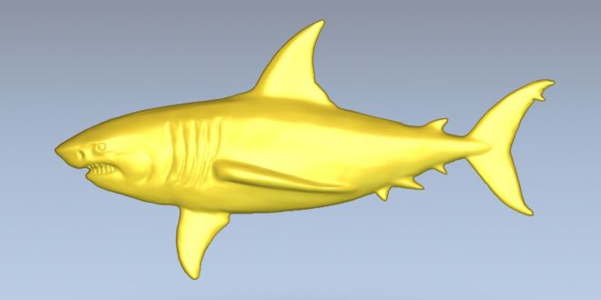 Shark 3d relief cnc model 3d vcarve aspire artcam 1510