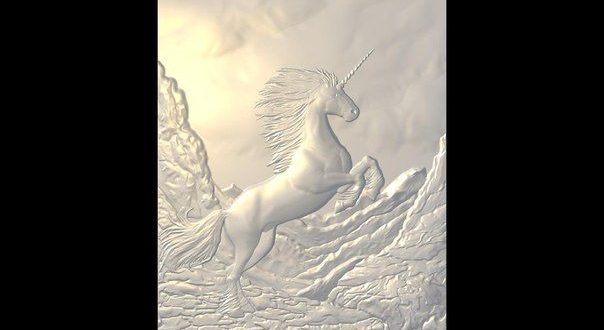 Free download relief Unicorn horse 3d artcam aspire stl 1565
