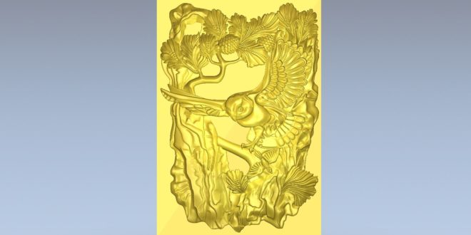 3D panel eagle owl download cnc file 1585