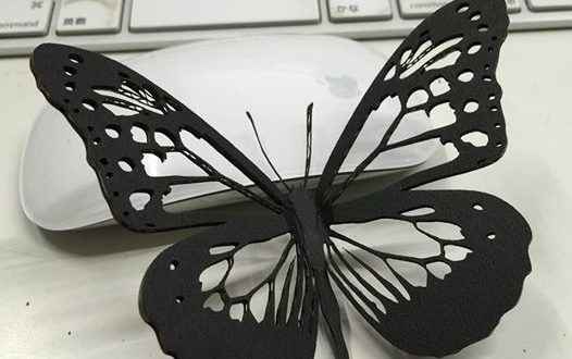 Free vector laser cut miniature Butterfly