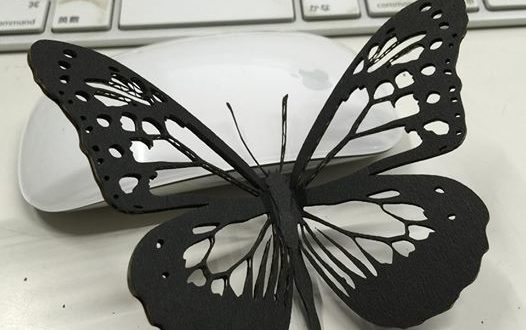 Free vector laser cut miniature Butterfly