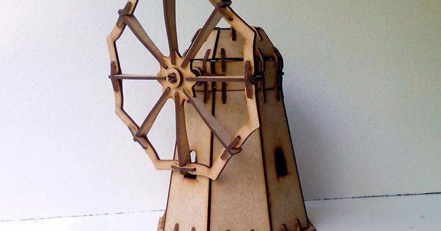 Free download Windmill Laser cut Layout