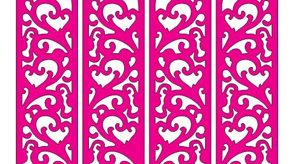 Free download cut file folding screen panel grid 2