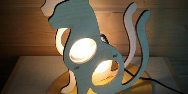 Free cnc laser download cat lamp decor