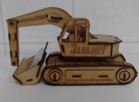 Free cnc file Excavator toy car vehicle machine