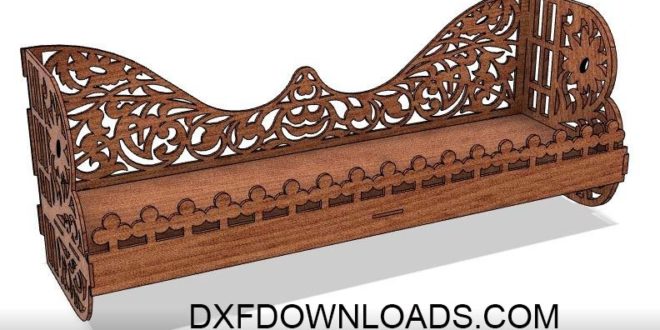 3mm vector laser cut shelf home decor