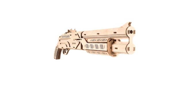 Free download laser cut Shotgun machine gun