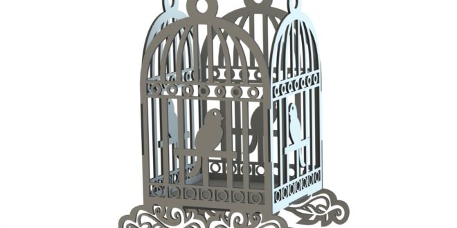 Bird Cage 004 File DXF to cut cnc machines