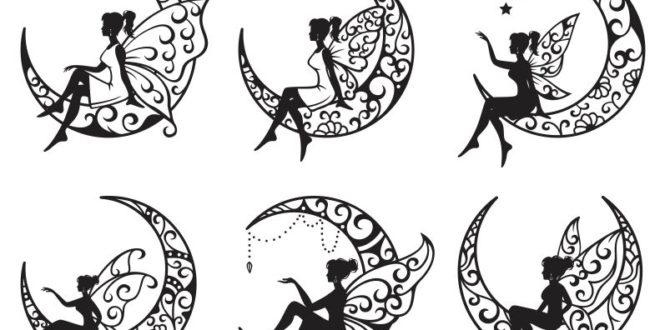 Fairy Patterns Silhouette Files Vectors Cnc Cut