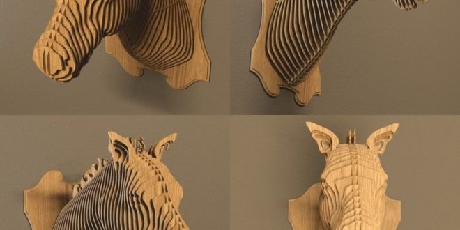 Horse Head 3D Wall Puzzle Cut Wood Decoration