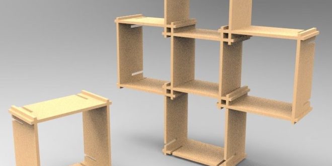 Free cnc project modular shelf