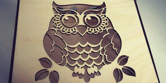 Free laser cut file 3mm wooden owl box