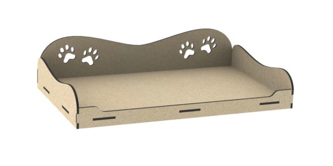 Cnc Cut Dog Pet bed 6mm mdf