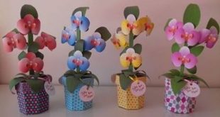 Free paper craft in silhouette studio orchids flowers .studio3 download file to cut