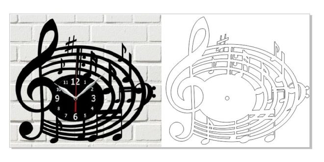 Free laser cut clock music