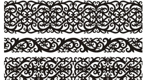 Free ornament set vector – DXF DOWNLOADS – Files for Laser Cutting and