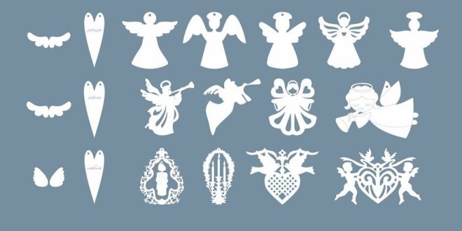 Free pack Christmas silhouettes vectors to cut