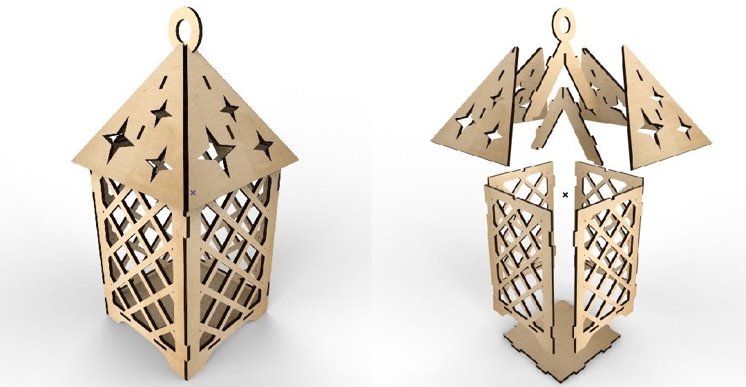 Free CNC Laser Cut Lamp Design Idea Download